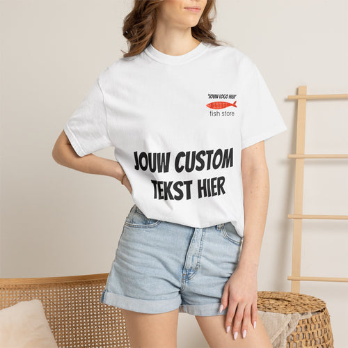 Custom Text T-Shirt — Personalized Front & Back Jersey Style