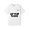 Custom Text T-Shirt — Personalized Front & Back Jersey Style
